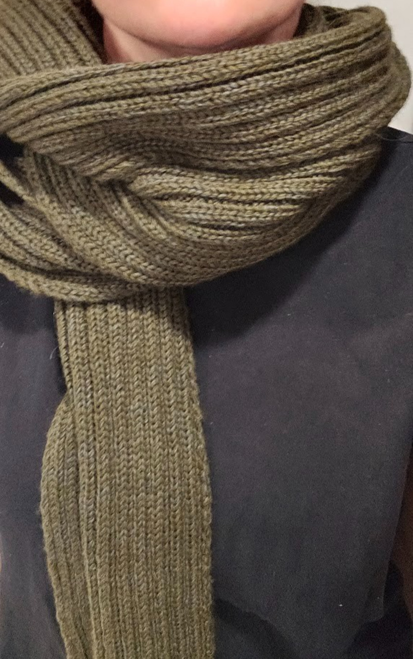 Filson 100% Virgin Wool Scarf Hand Woven Ink Green Brown Made in Ireland SOFT!